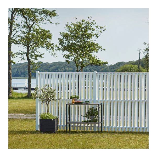 Nagano hegn i grundmalet hvid 180x140cm (BxH)