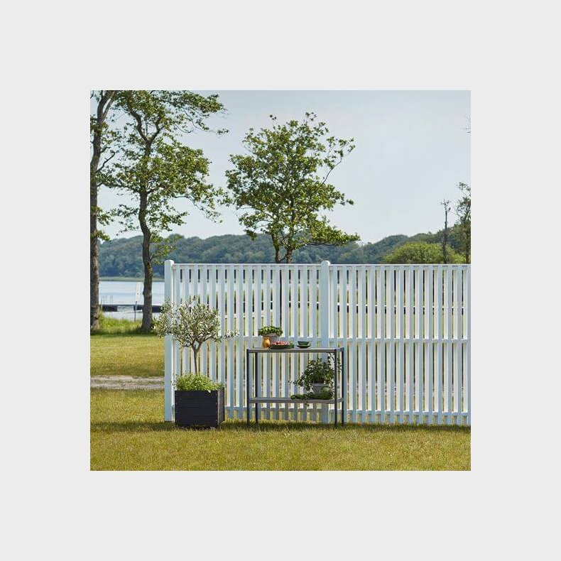 Nagano hegn i grundmalet hvid 180x140cm (BxH)