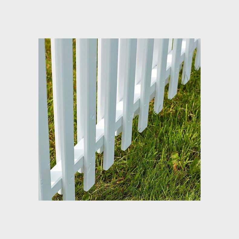 Nagano hegn i grundmalet hvid 180x140cm (BxH)