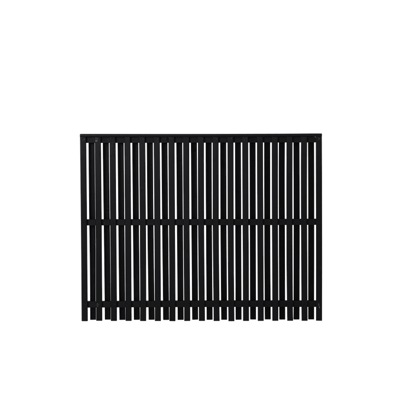 Nagano hegn i grundmalet sort 180x140cm (BxH)