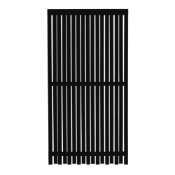 Nagano hegn i grundmalet sort 90x180cm (BxH)
