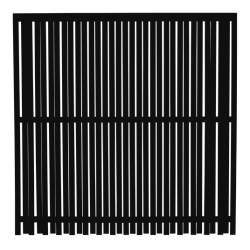 Nagano hegn i grundmalet sort 180x180cm (BxH)