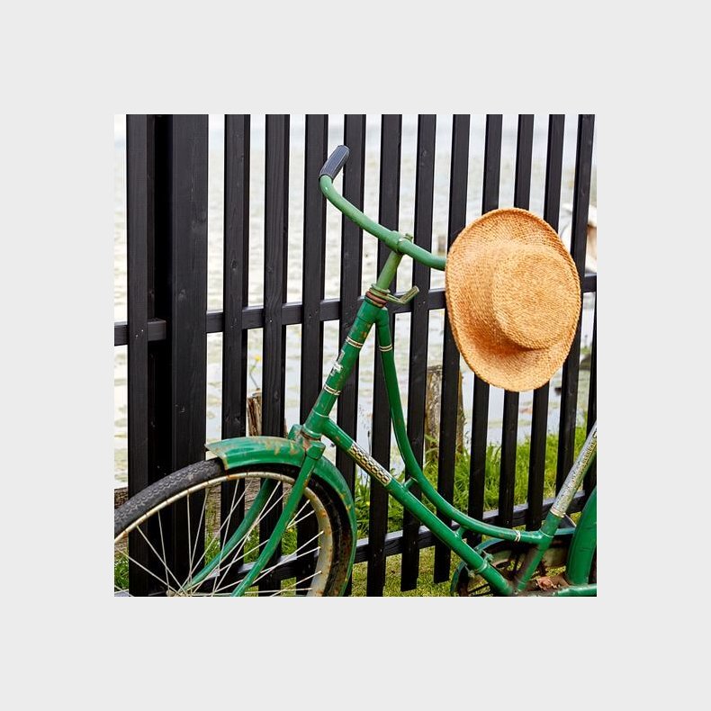 Nagano hegn i grundmalet sort 90x180cm (BxH)