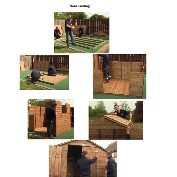 Noa redskabsskur i trykimprgneret tr 14,4 m2: Platinklasse