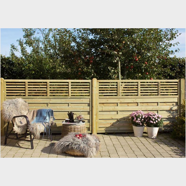 Lamelhegn med espalier 180x110cm - model Newline