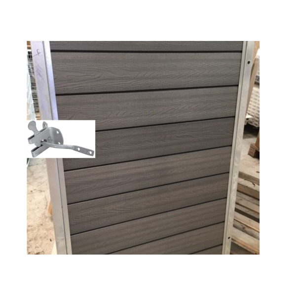 Milano enkeltlge i komposit inkl. stolper 97cm i bredden x den valgte hjde