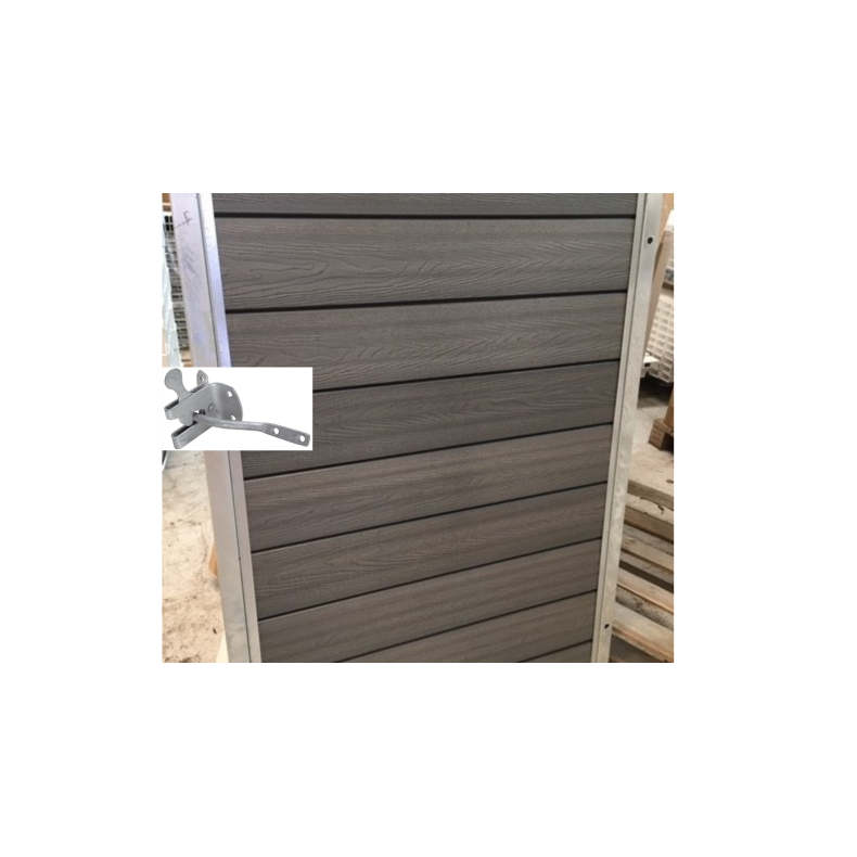 Nice enkeltlge i komposit inkl. stolper 97cm i bredden x den valgte hjde