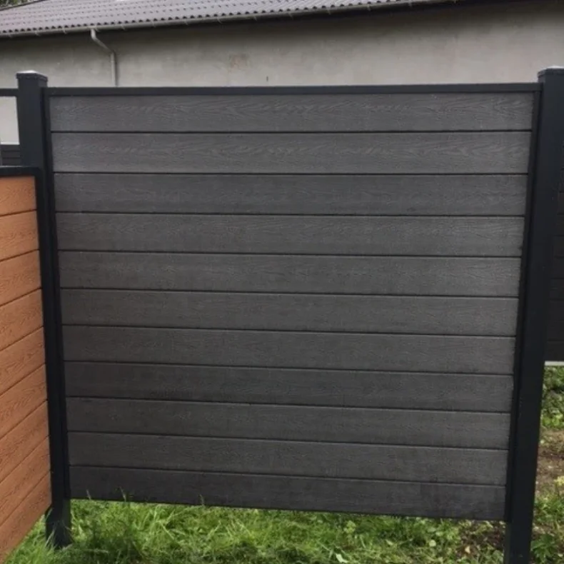 Milano komposithegn med pulverlakeret galv. stlstolper - Guldklasse