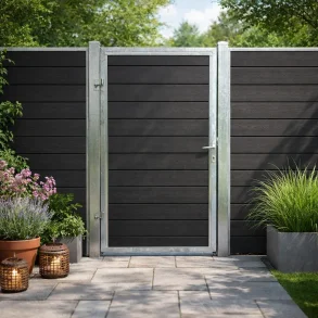 Nice enkeltl�ge i komposit inkl. stolper 97cm i bredden x den valgte h�jde