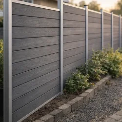 Nice komposithegn med aluminiumsstolper - Guldklasse