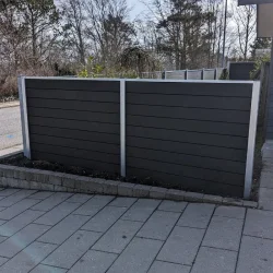 Nice komposithegn med aluminiumsstolper - Guldklasse