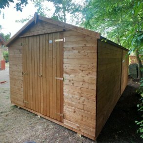 Noa redskabsskur i trykimprgneret tr 14,4 m2: Platinklasse