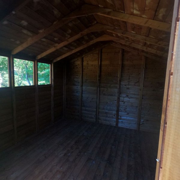 Noa redskabsskur i trykimprgneret tr 14,4 m2: Platinklasse