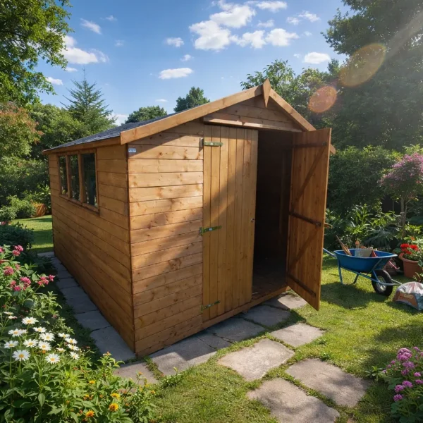 Platinklasse: Noa redskabsskur i trykimpr�gneret tr�  9 m&sup2;