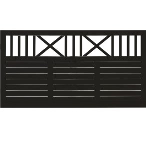 Nostalgi system hegn i sort 180x95cm (BxH)