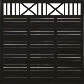 Nostalgi enkelt system hegn i sort 180x180cm