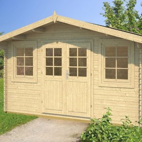 Novrup redskabsskur p 10,6m2 i ubehandlet tr