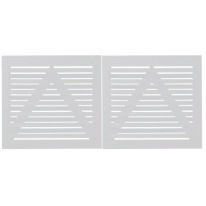 Osaka dobbeltlge hvid 200x93cm (BxH)