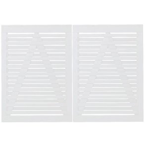 Osaka dobbeltlge hvid 200x136cm (BxH)