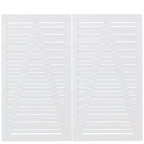 Osaka dobbeltlge hvid 200x180cm (BxH)