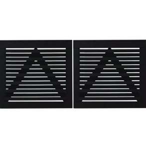 Osaka dobbeltlge sort 200x93cm (BxH)