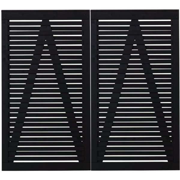 Osaka dobbeltlåge sort 200x180cm (BxH)