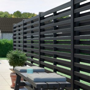 PLUS Osaka terrassehegn med trstolper - Guldklasse