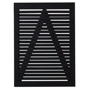 Osaka enkeltl�ge i sort 100x136cm (BxH)