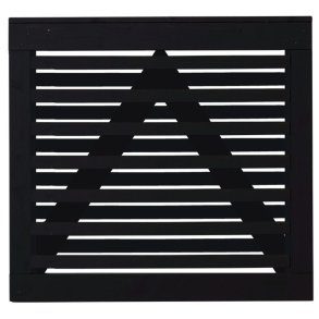 Osaka enkeltl�ge sort 100x93cm (BxH)