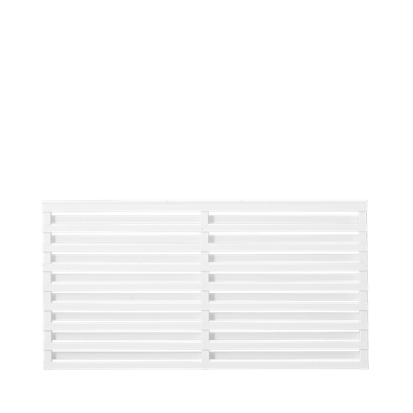 Osaka hegn i grundmalet hvid 180x93cm (BxH)