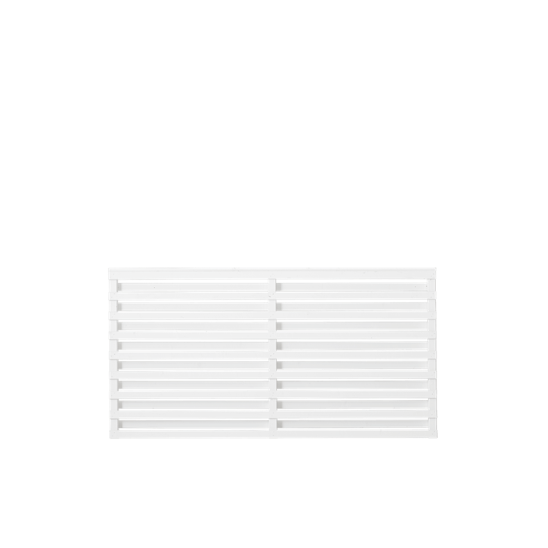 Osaka hegn i grundmalet hvid 180x93cm (BxH)