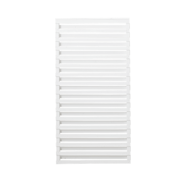 Osaka hegn i grundmalet hvid 90x180cm (BxH)