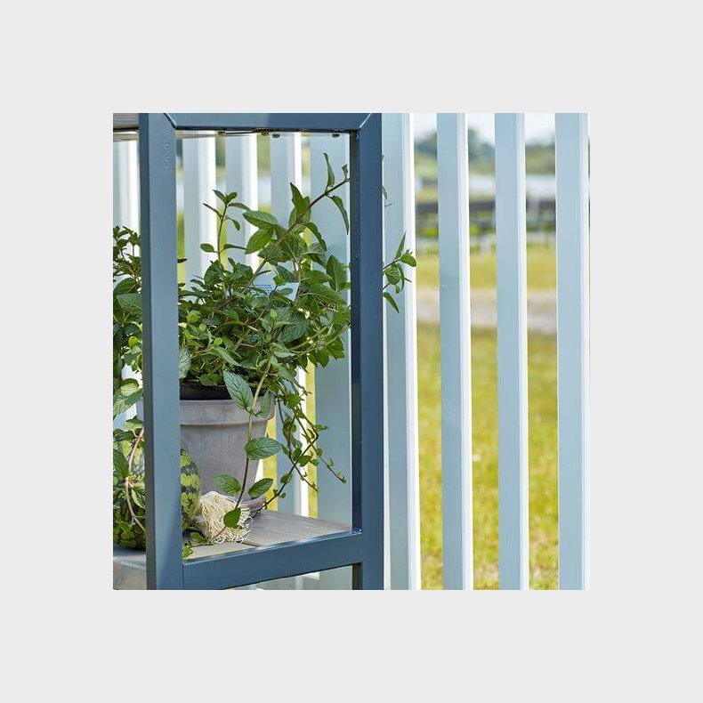 Osaka hegn i grundmalet hvid 180x93cm (BxH)