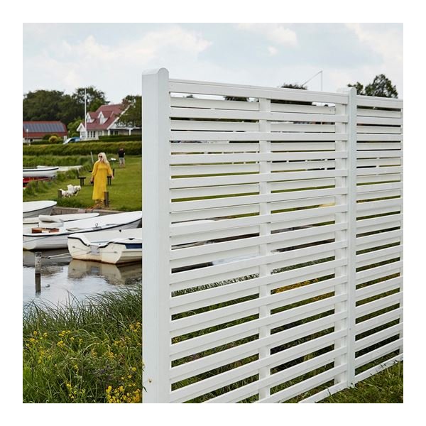 Osaka hegn i grundmalet hvid 180x180cm (BxH)