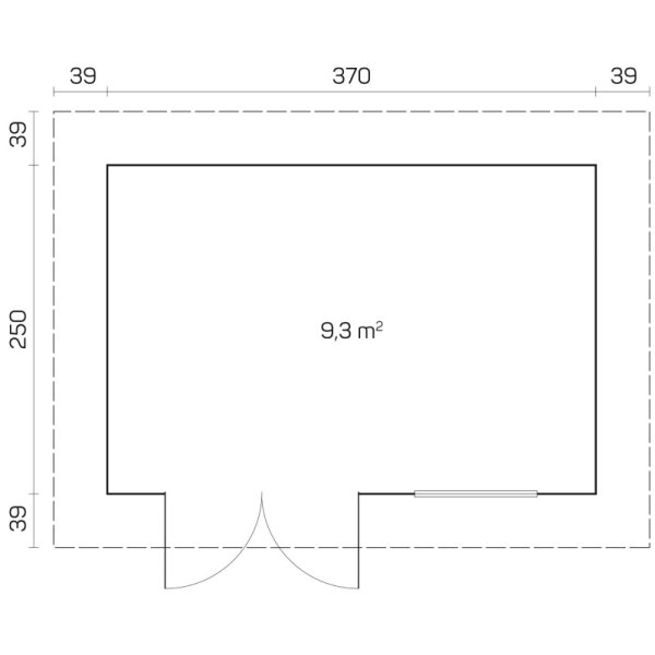 Ovtrup havehus p 9,3m2 i ubehandlet tr