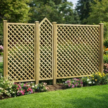 Palma hegn lige 180x180cm (BxH) 7x7cm masker