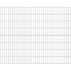 2D Panelhegn Viby inkl. metalstolper og tilbehr - Slvklasse
