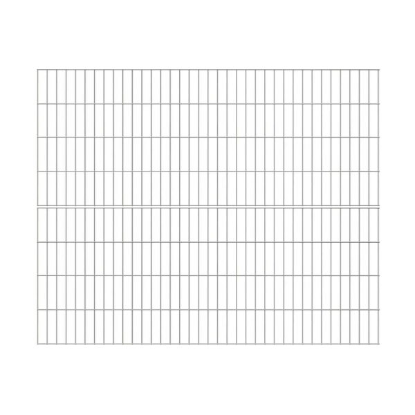 2D Panelhegn Viby inkl. metalstolper og tilbehr - Slvklasse