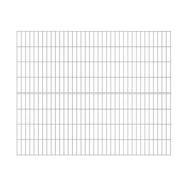 Viby 2D panelhegn 250x190 cm � galvaniseret st�l i ekstra h�jde