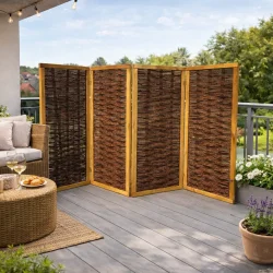 Foldev�g i Pileflet med ramme model "Kolding" 140x240cm (HxB)