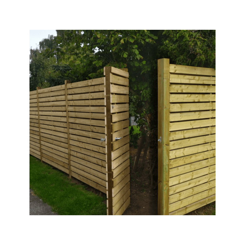 Plankevrkdr vandret tilpasset hegnet (prisen glder kun ved montage)