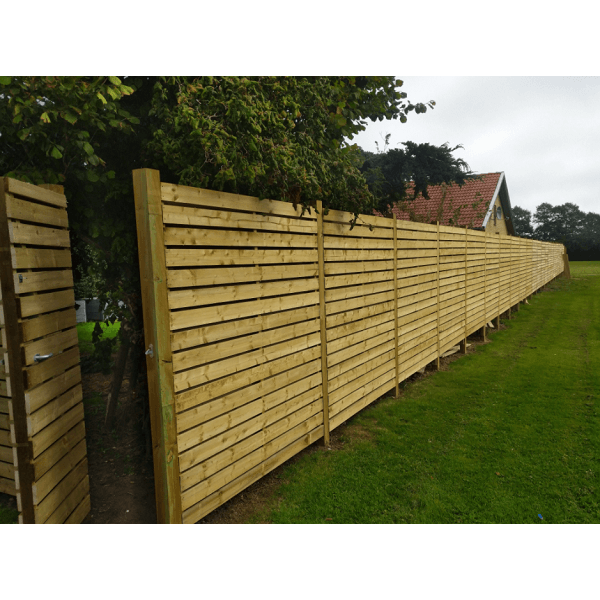 Plankevrkdr vandret tilpasset hegnet (prisen glder kun ved montage)