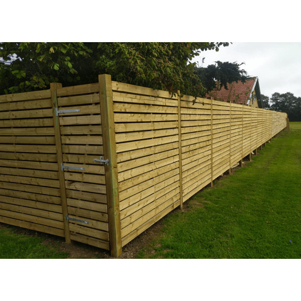 Plankevrkdr vandret tilpasset hegnet (prisen glder kun ved montage)