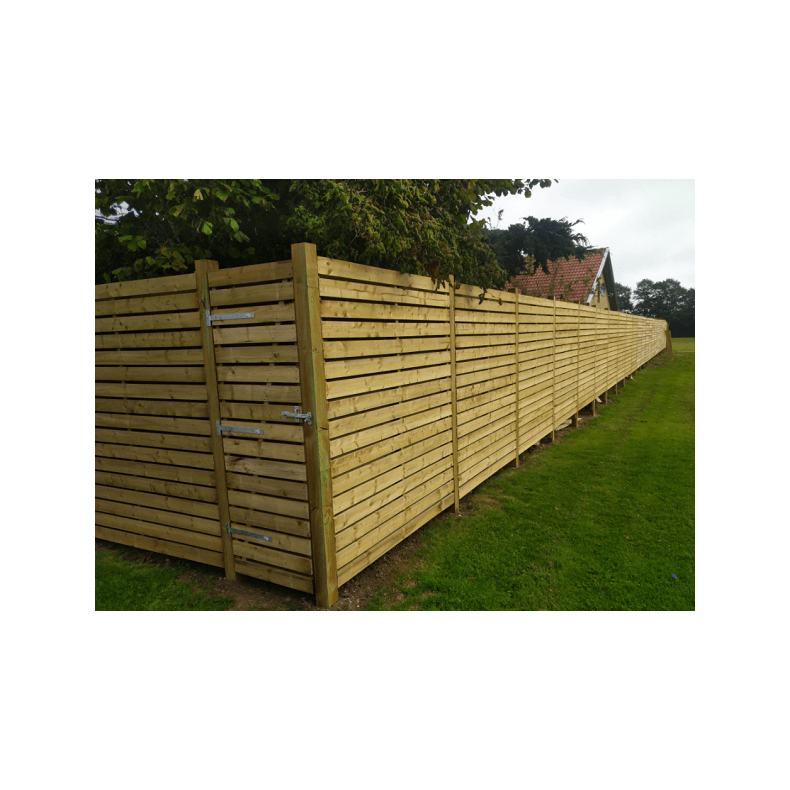 Plankevrkdr vandret tilpasset hegnet (prisen glder kun ved montage)