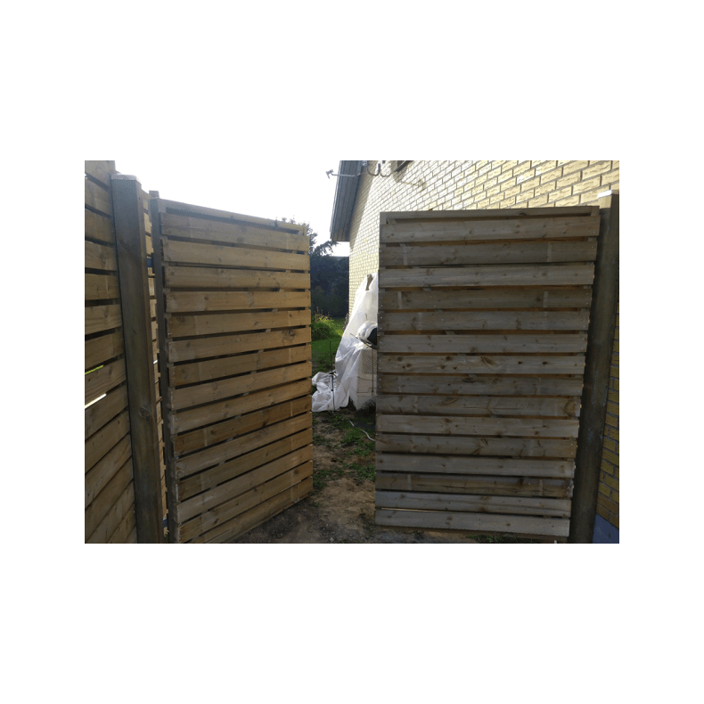 Plankevrk dobbeltlge vandret tilpasset hegnet (prisen glder kun ved montage)