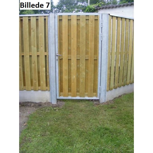 Enkeltlåge med rukolås i bredde 90cm x H