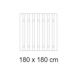 Bravo model "Assens" plankehegn