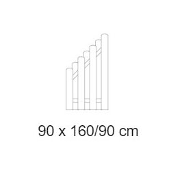 Bravo model "Assens" plankehegn