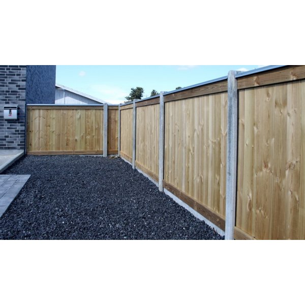 Plankehegn, grn trykimp. Fyr 189x180cm (210cm over jord)