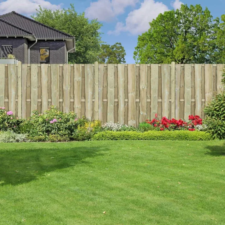 Samlet rustikt plankehegn af model Skibby - Slvklasse